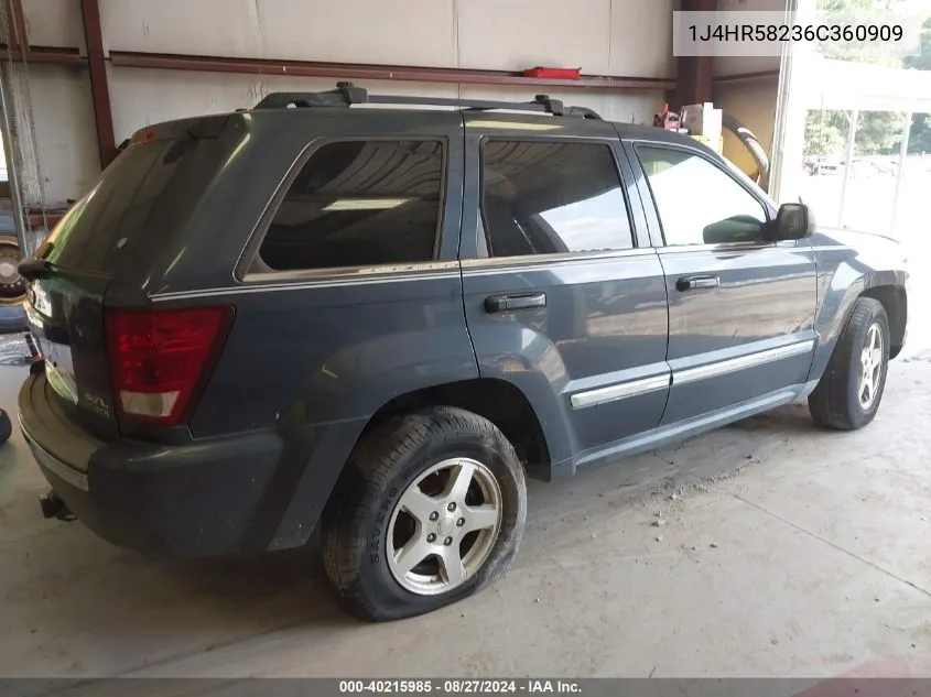 1J4HR58236C360909 2006 Jeep Grand Cherokee Limited