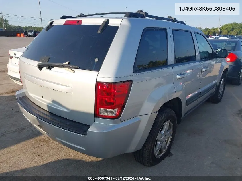 2006 Jeep Grand Cherokee Laredo/Columbia/Freedom VIN: 1J4GR48K66C308406 Lot: 40307941