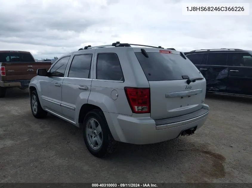 2006 Jeep Grand Cherokee Overland VIN: 1J8HS68246C366226 Lot: 40310003