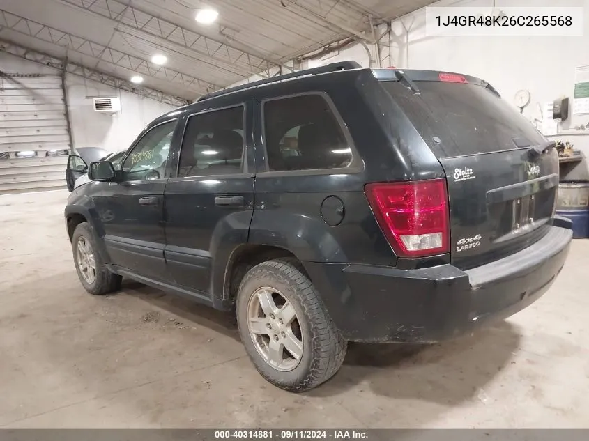 2006 Jeep Grand Cherokee Laredo VIN: 1J4GR48K26C265568 Lot: 40314881