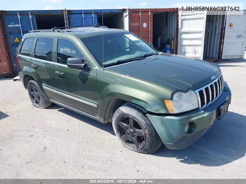 2006 Jeep Grand Cherokee Limited VIN: 1J8HR58NX6C327642 Lot: 40332910