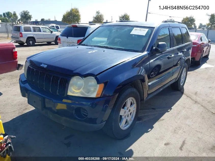 2006 Jeep Grand Cherokee Laredo VIN: 1J4HS48N56C254700 Lot: 40338288