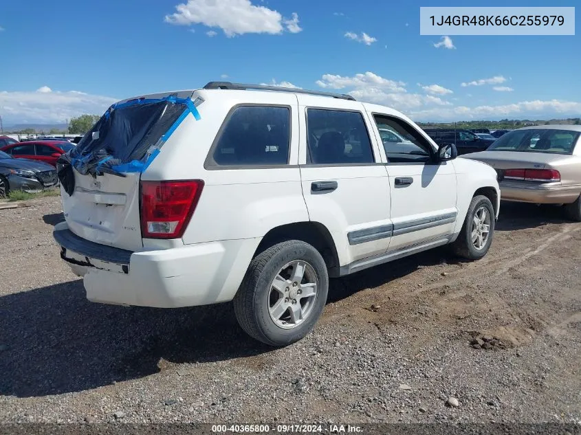 2006 Jeep Grand Cherokee Laredo VIN: 1J4GR48K66C255979 Lot: 40365800