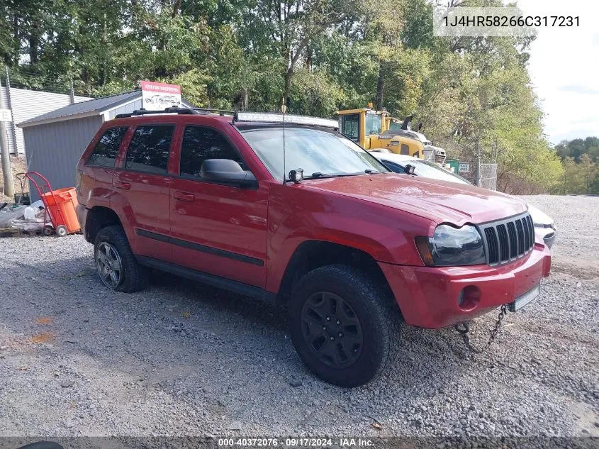 2006 Jeep Grand Cherokee Limited VIN: 1J4HR58266C317231 Lot: 40372076