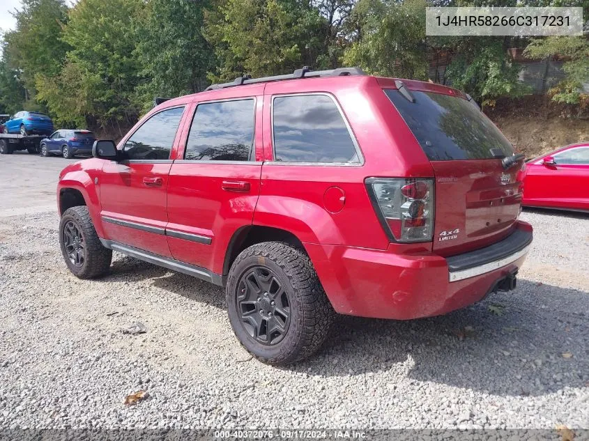 1J4HR58266C317231 2006 Jeep Grand Cherokee Limited