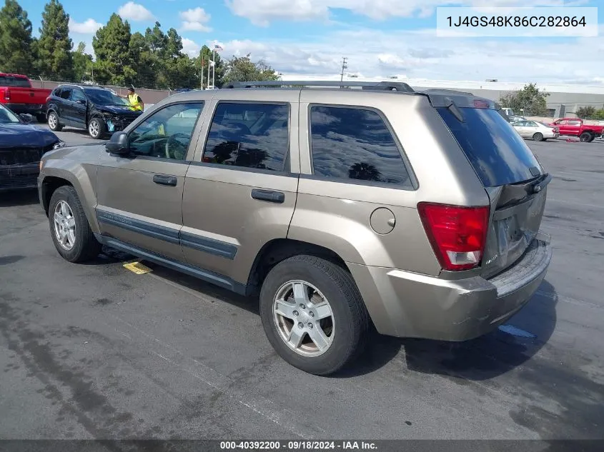 2006 Jeep Grand Cherokee Laredo VIN: 1J4GS48K86C282864 Lot: 40392200