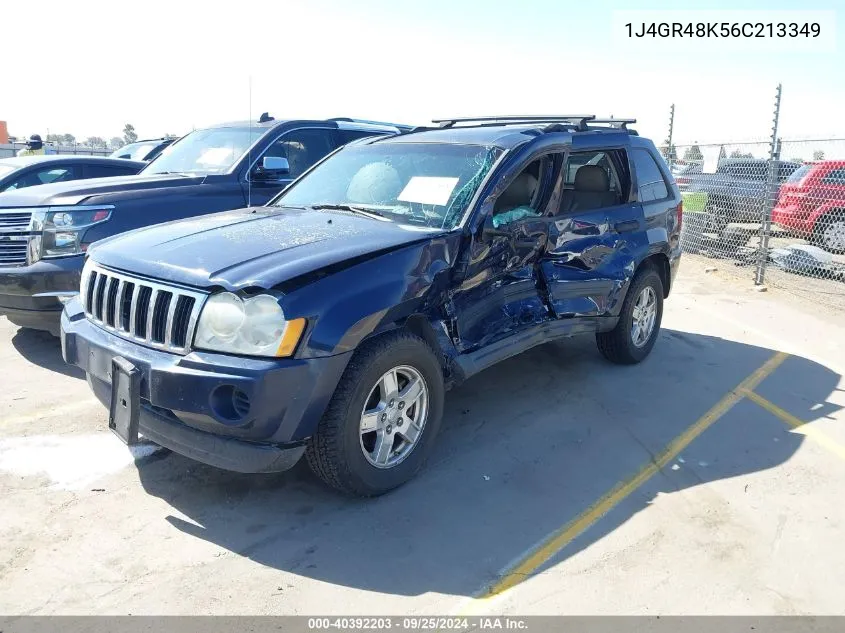 2006 Jeep Grand Cherokee Laredo VIN: 1J4GR48K56C213349 Lot: 40392203