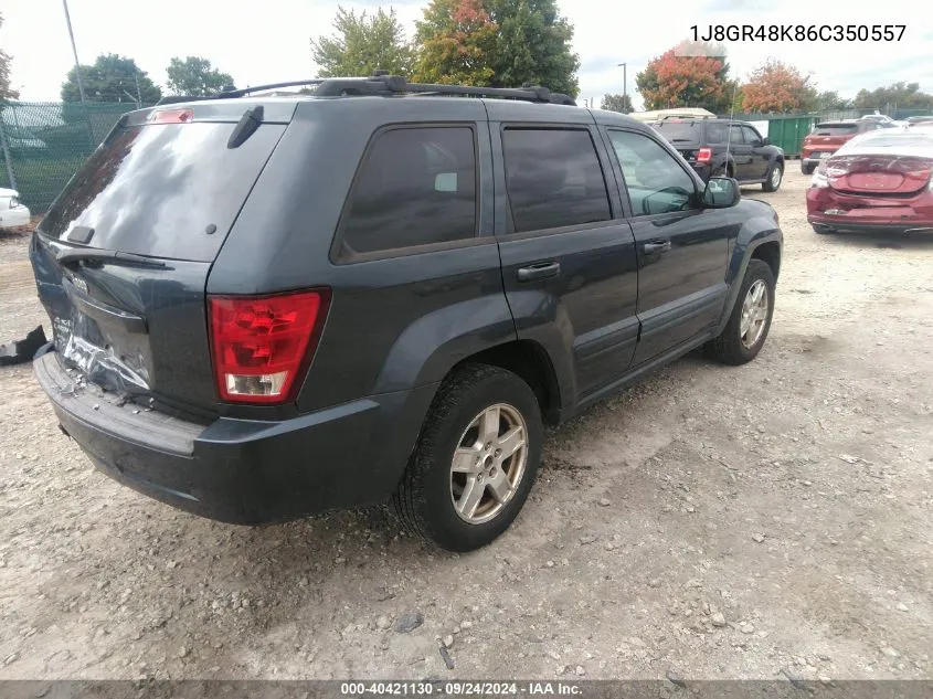 2006 Jeep Grand Cherokee Laredo/Columbia/Freedom VIN: 1J8GR48K86C350557 Lot: 40421130