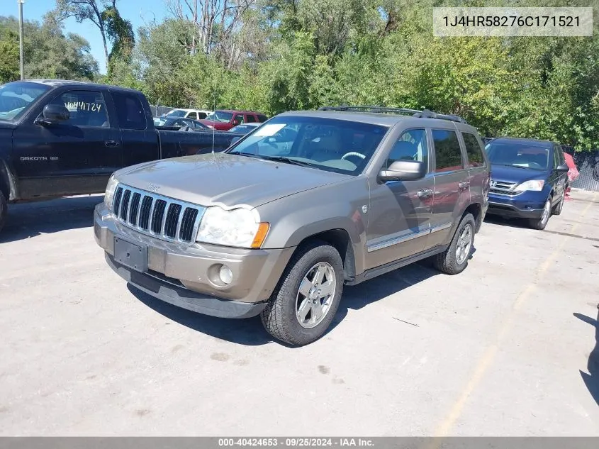 1J4HR58276C171521 2006 Jeep Grand Cherokee Limited