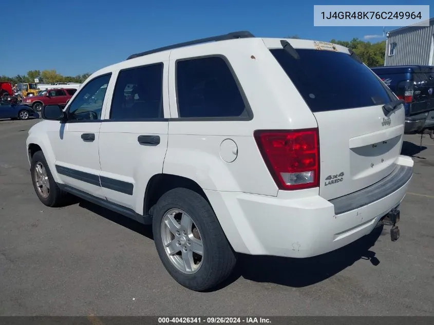 1J4GR48K76C249964 2006 Jeep Grand Cherokee Laredo