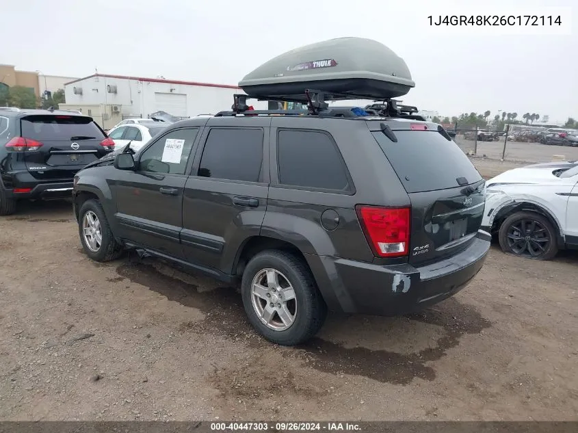 1J4GR48K26C172114 2006 Jeep Grand Cherokee Laredo/Columbia/Freedom