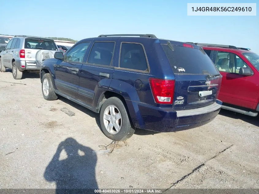 1J4GR48K56C249610 2006 Jeep Grand Cherokee Laredo