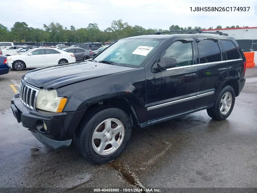 1J8HS58N26C174937 2006 Jeep Grand Cherokee Limited