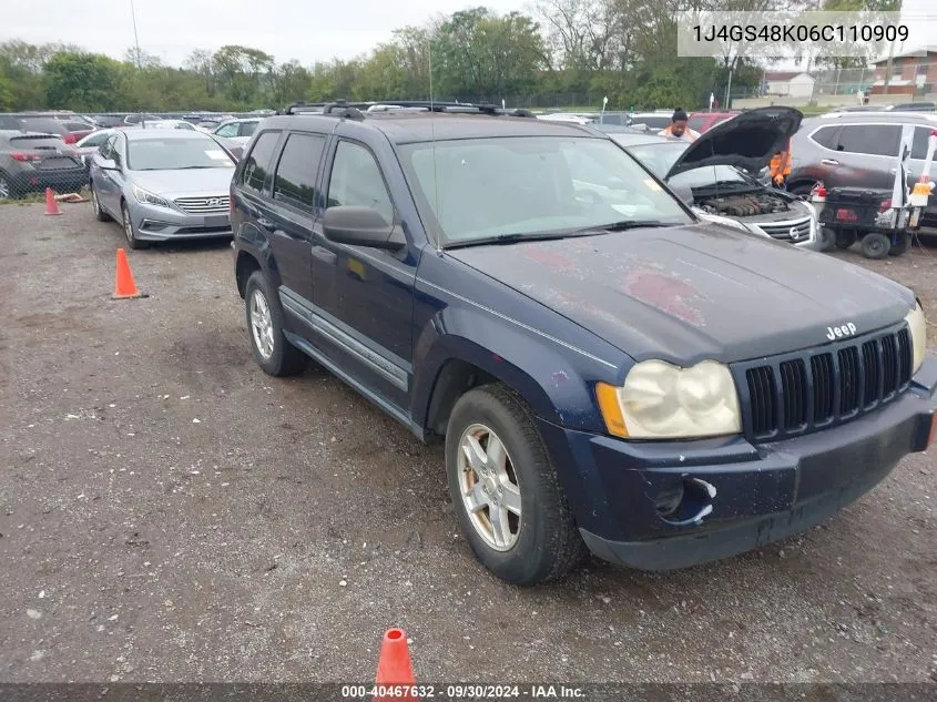 2006 Jeep Grand Cherokee Laredo VIN: 1J4GS48K06C110909 Lot: 40467632