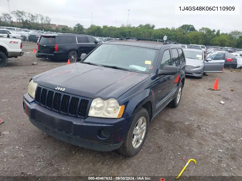 2006 Jeep Grand Cherokee Laredo VIN: 1J4GS48K06C110909 Lot: 40467632