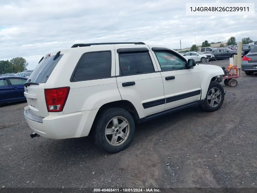 2006 Jeep Grand Cherokee Laredo/Columbia/Freedom VIN: 1J4GR48K26C239911 Lot: 40468411