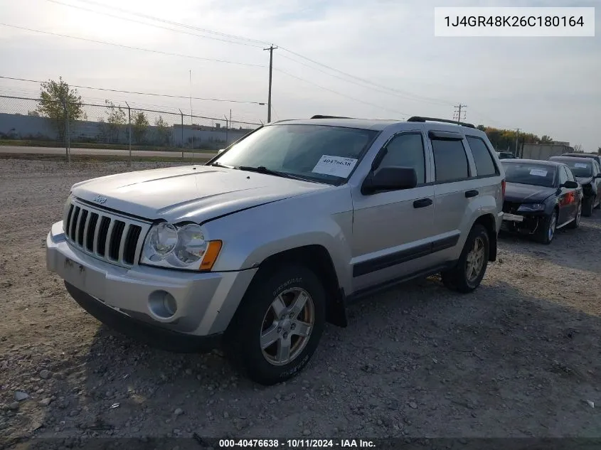 2006 Jeep Grand Cherokee Laredo VIN: 1J4GR48K26C180164 Lot: 40476638