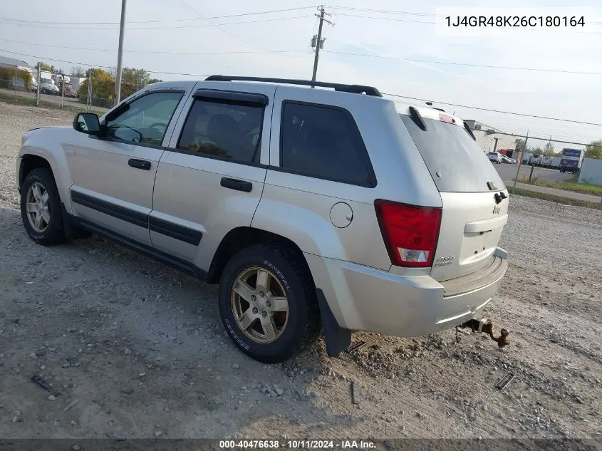 2006 Jeep Grand Cherokee Laredo VIN: 1J4GR48K26C180164 Lot: 40476638