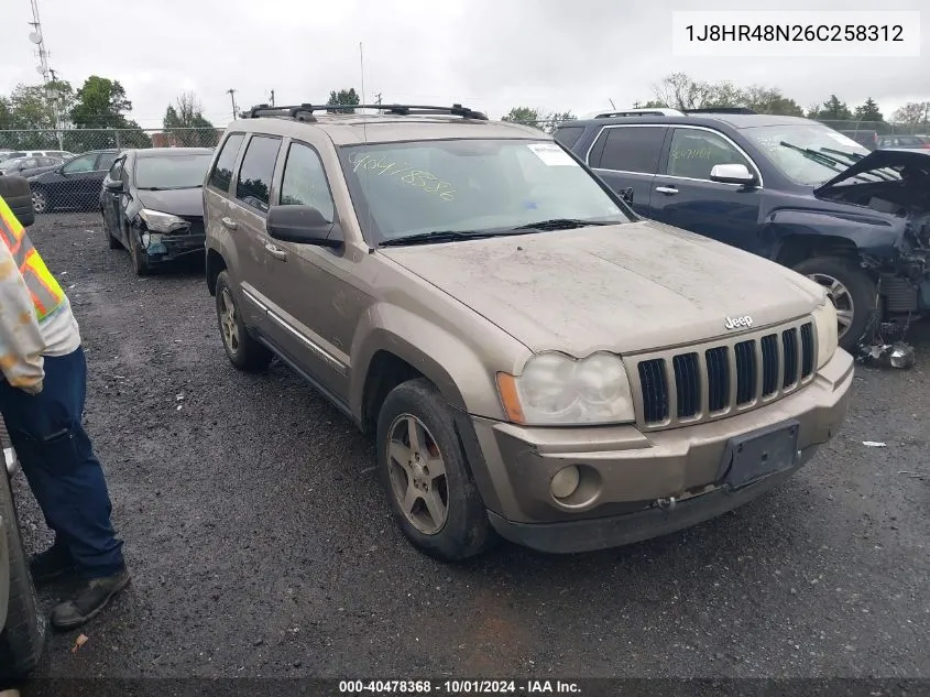 2006 Jeep Grand Cherokee Laredo VIN: 1J8HR48N26C258312 Lot: 40478368