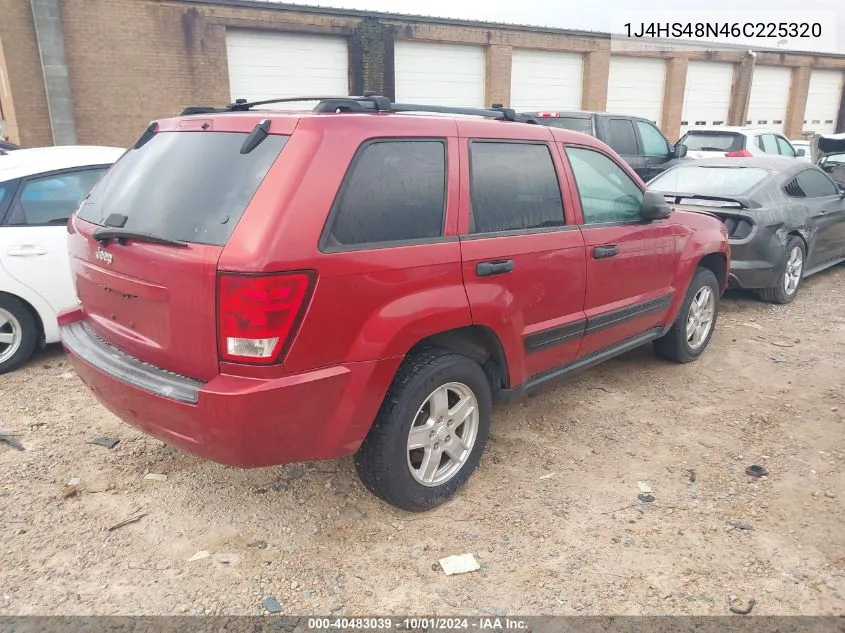 2006 Jeep Grand Cherokee Laredo VIN: 1J4HS48N46C225320 Lot: 40483039