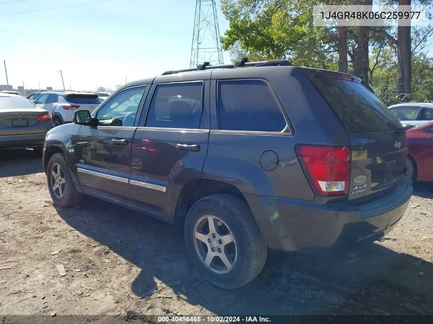 2006 Jeep Grand Cherokee Laredo VIN: 1J4GR48K06C259977 Lot: 40496465