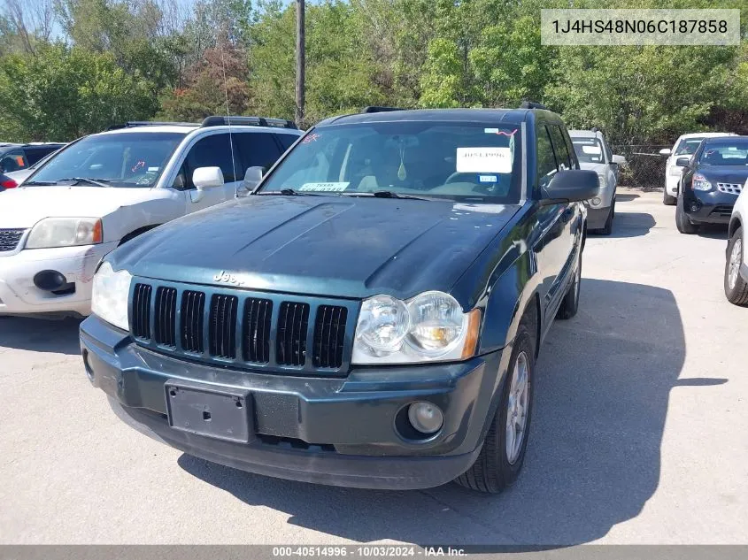 2006 Jeep Grand Cherokee Laredo VIN: 1J4HS48N06C187858 Lot: 40514996