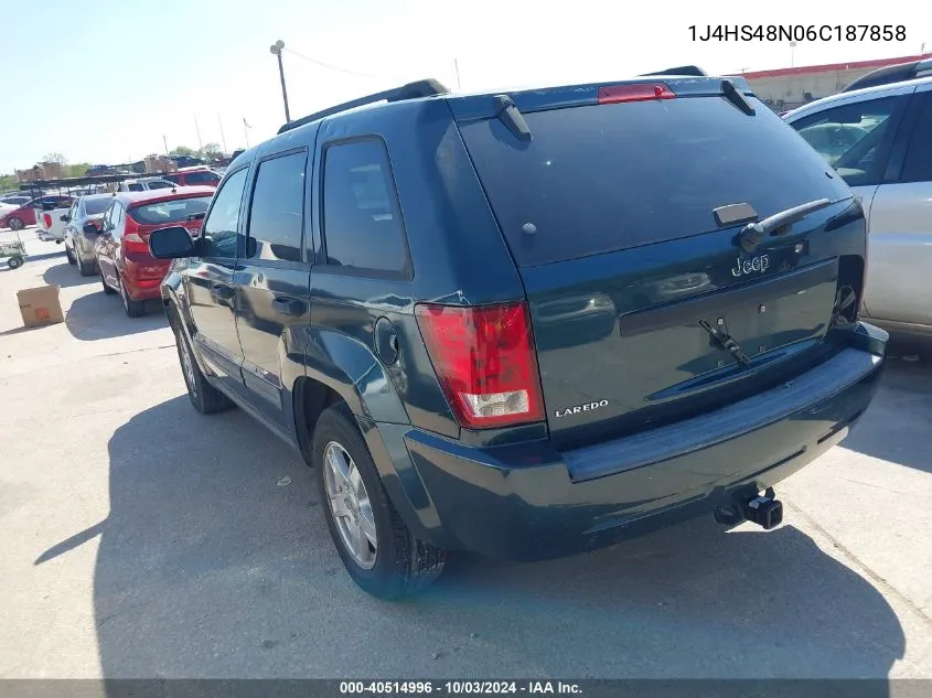 1J4HS48N06C187858 2006 Jeep Grand Cherokee Laredo