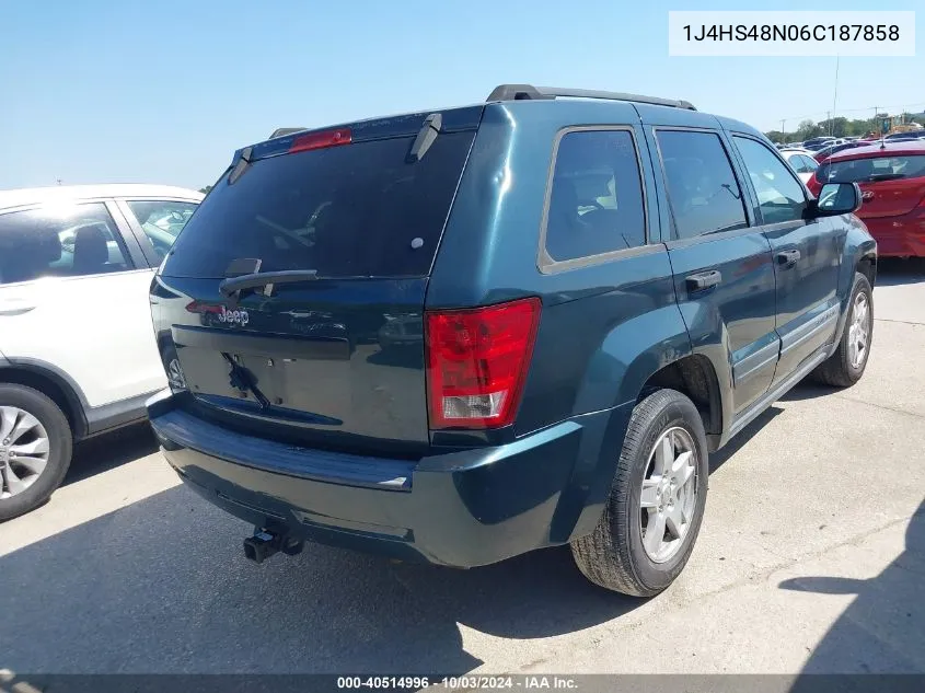 1J4HS48N06C187858 2006 Jeep Grand Cherokee Laredo