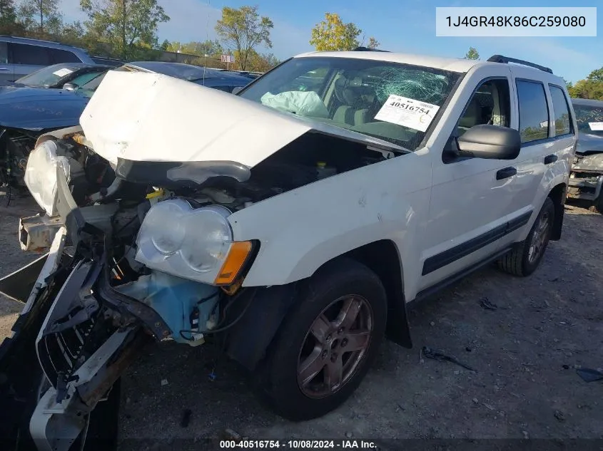 2006 Jeep Grand Cherokee Laredo/Columbia/Freedom VIN: 1J4GR48K86C259080 Lot: 40516754