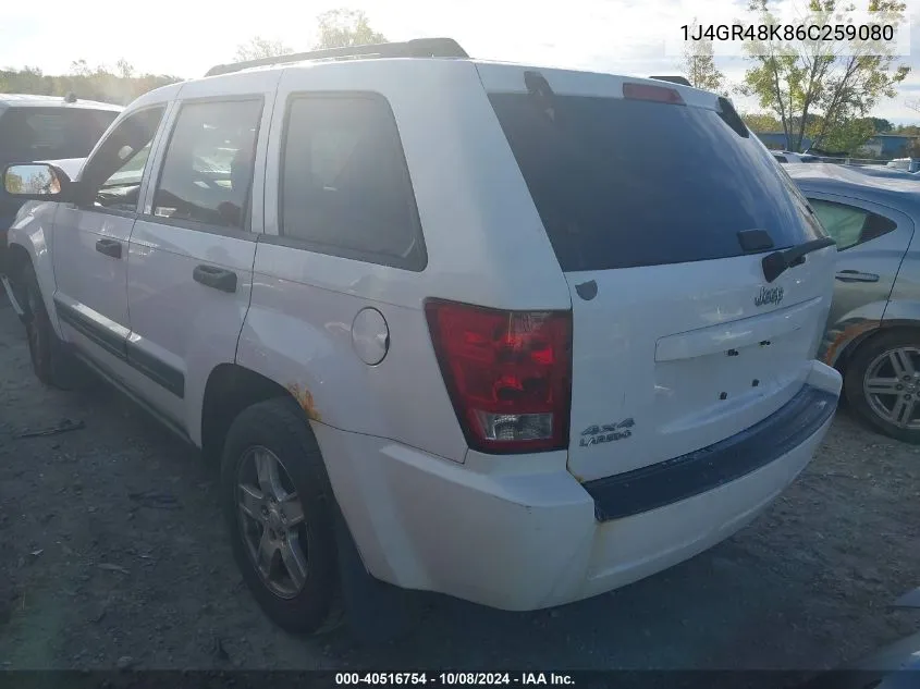 2006 Jeep Grand Cherokee Laredo/Columbia/Freedom VIN: 1J4GR48K86C259080 Lot: 40516754