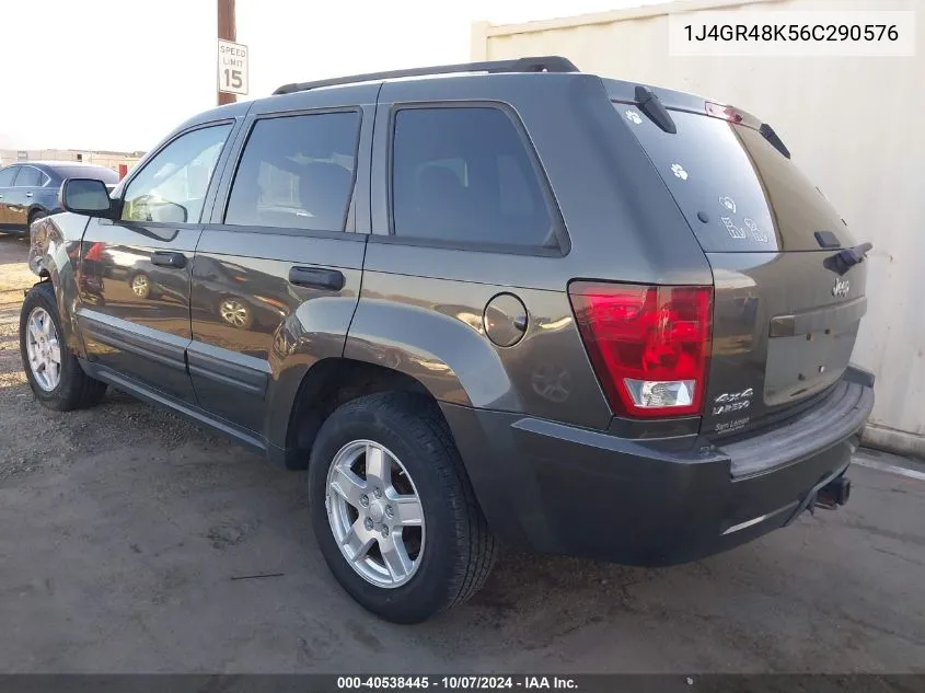 2006 Jeep Grand Cherokee Laredo VIN: 1J4GR48K56C290576 Lot: 40538445