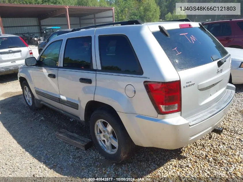 2006 Jeep Grand Cherokee Laredo VIN: 1J4GS48K66C121803 Lot: 40542577