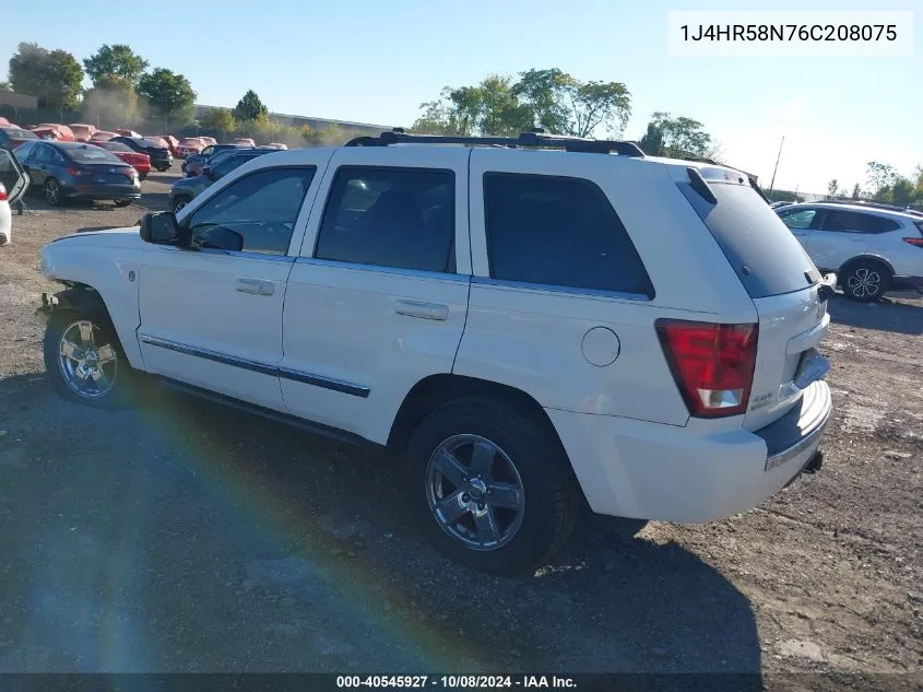 2006 Jeep Grand Cherokee Limited VIN: 1J4HR58N76C208075 Lot: 40545927