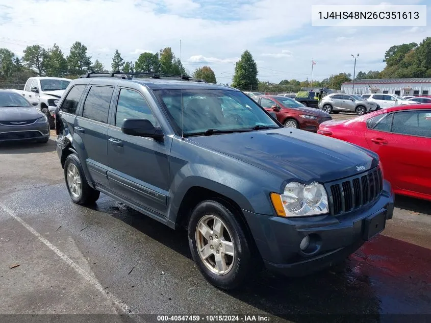 2006 Jeep Grand Cherokee Laredo VIN: 1J4HS48N26C351613 Lot: 40547459