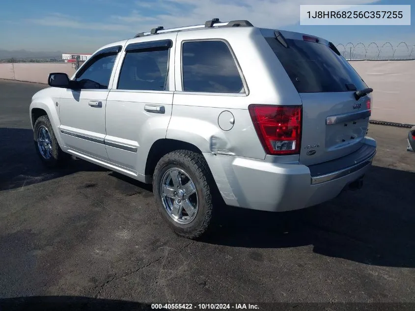 2006 Jeep Grand Cherokee Overland VIN: 1J8HR68256C357255 Lot: 40555422