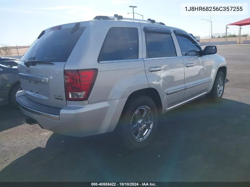 2006 Jeep Grand Cherokee Overland VIN: 1J8HR68256C357255 Lot: 40555422