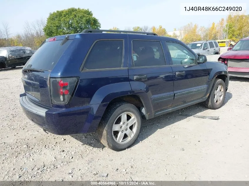 2006 Jeep Grand Cherokee Laredo/Columbia/Freedom VIN: 1J4GR48K66C249020 Lot: 40564968