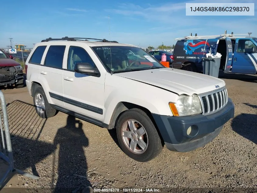 2006 Jeep Grand Cherokee Laredo VIN: 1J4GS48K86C298370 Lot: 40576378