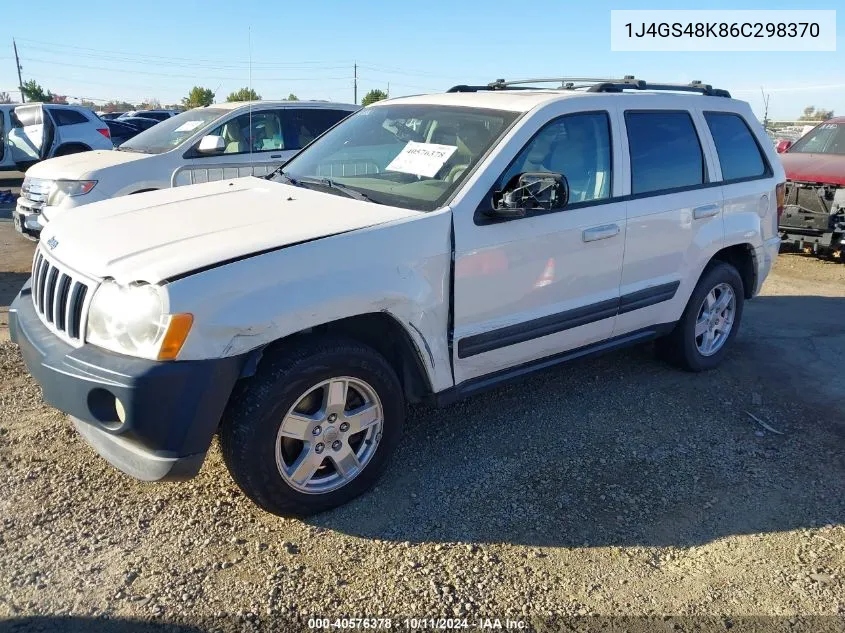 2006 Jeep Grand Cherokee Laredo VIN: 1J4GS48K86C298370 Lot: 40576378