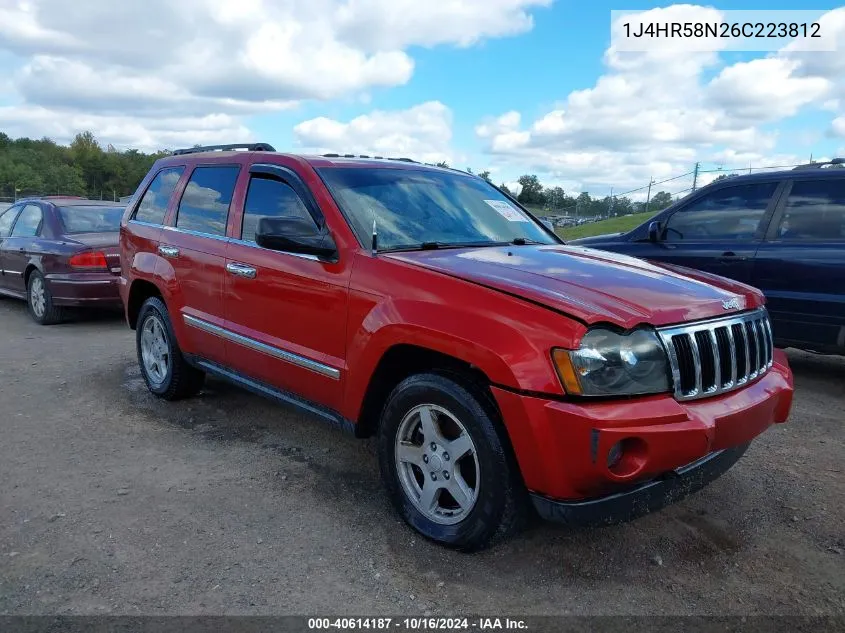 2006 Jeep Grand Cherokee Limited VIN: 1J4HR58N26C223812 Lot: 40614187