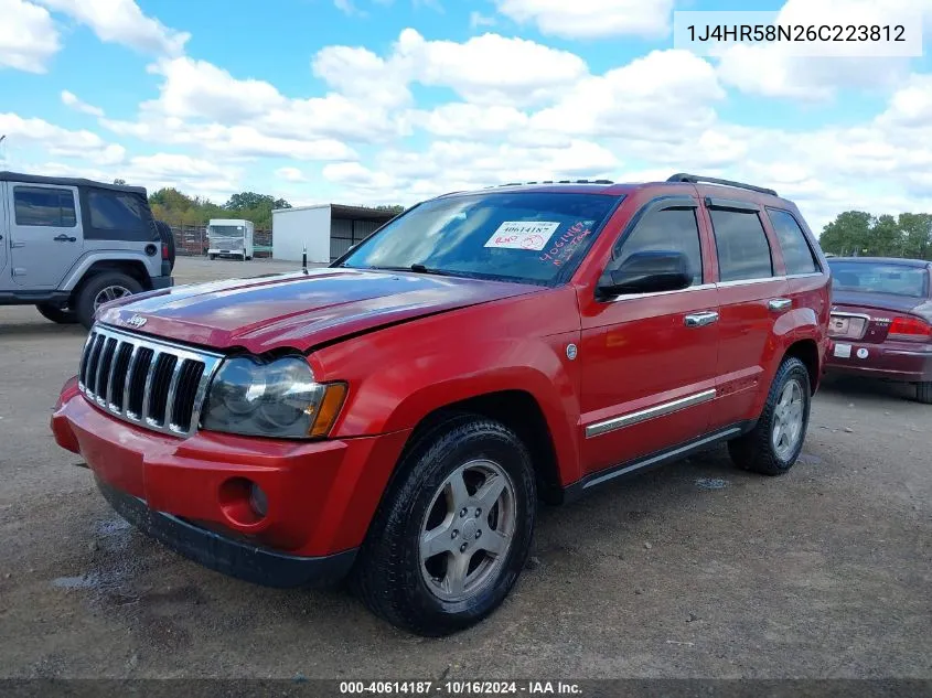 2006 Jeep Grand Cherokee Limited VIN: 1J4HR58N26C223812 Lot: 40614187