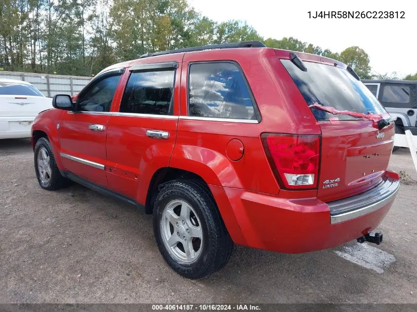 2006 Jeep Grand Cherokee Limited VIN: 1J4HR58N26C223812 Lot: 40614187