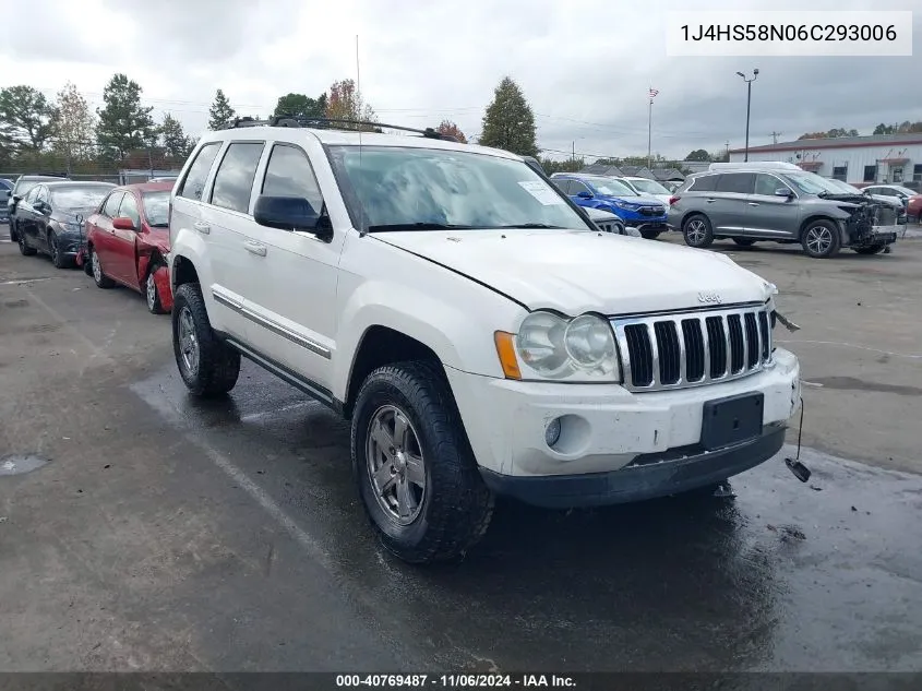 2006 Jeep Grand Cherokee Limited VIN: 1J4HS58N06C293006 Lot: 40769487