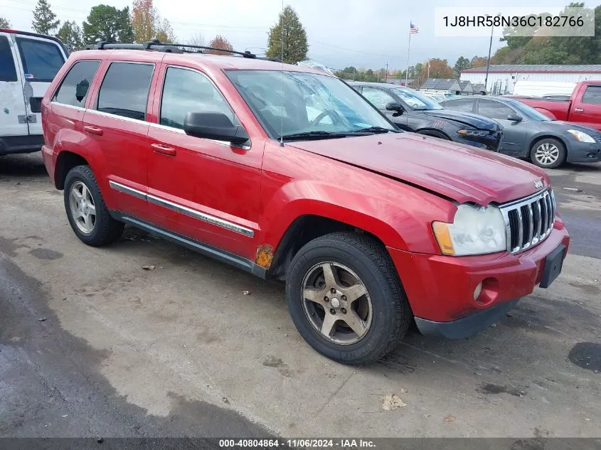 2006 Jeep Grand Cherokee Limited VIN: 1J8HR58N36C182766 Lot: 40804864