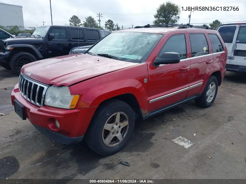 2006 Jeep Grand Cherokee Limited VIN: 1J8HR58N36C182766 Lot: 40804864