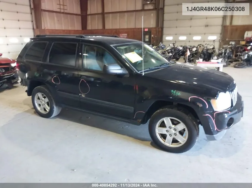 2006 Jeep Grand Cherokee Laredo VIN: 1J4GR48K06C250308 Lot: 40854292