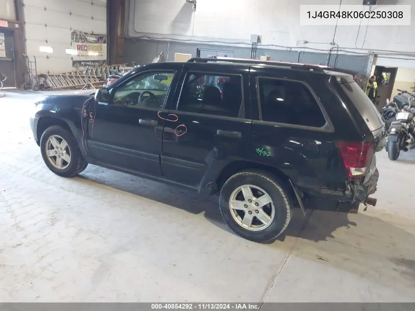 2006 Jeep Grand Cherokee Laredo VIN: 1J4GR48K06C250308 Lot: 40854292