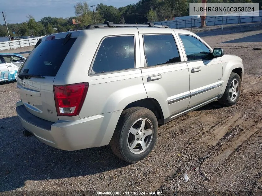 2006 Jeep Grand Cherokee Laredo VIN: 1J8HR48N66C358624 Lot: 40868383