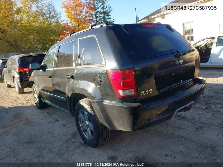 2007 Jeep Grand Cherokee Laredo/Columbia/Freedom VIN: 1J8GR48K27C587935 Lot: 12131775