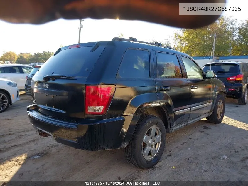 2007 Jeep Grand Cherokee Laredo/Columbia/Freedom VIN: 1J8GR48K27C587935 Lot: 12131775